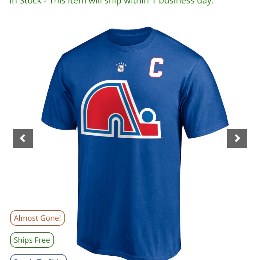 Men's QuebecNordiques Peter Forsberg FanaticsBlue Authentic Stack Retired Player
